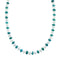 Native American Sterling Silver Turquoise And Mother of Pearl Bead Necklace AX126058